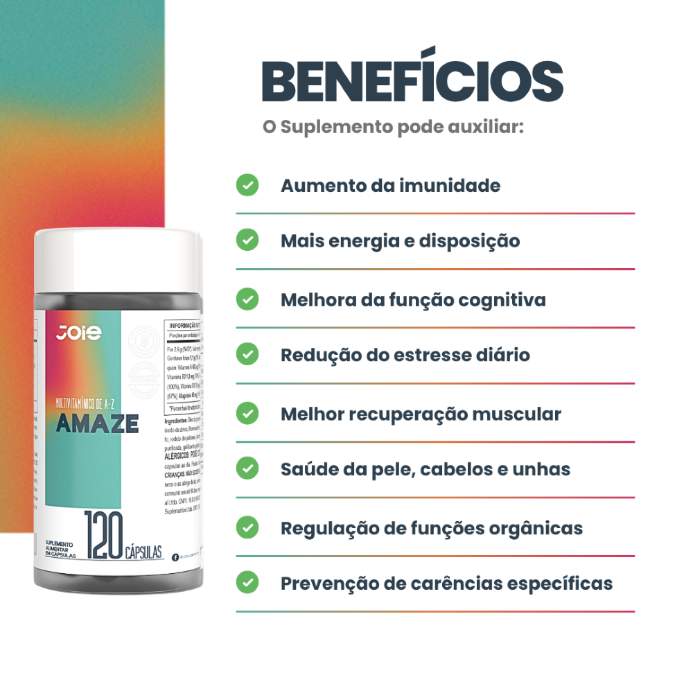 AMAZE - Multivitamínico 120 Caps