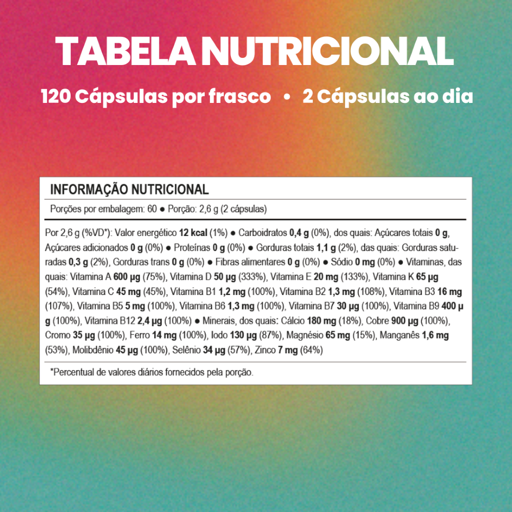 AMAZE - Multivitamínico 120 Caps